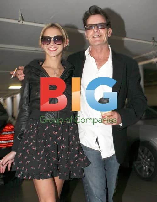 Charlie Sheen and Natalie Kenly