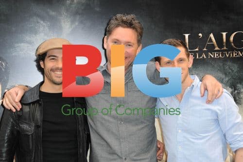 Jamie Bell, Duncan Kenworthy, Tahar Rahim and Kevin Mac Donald at The Eagle photocall