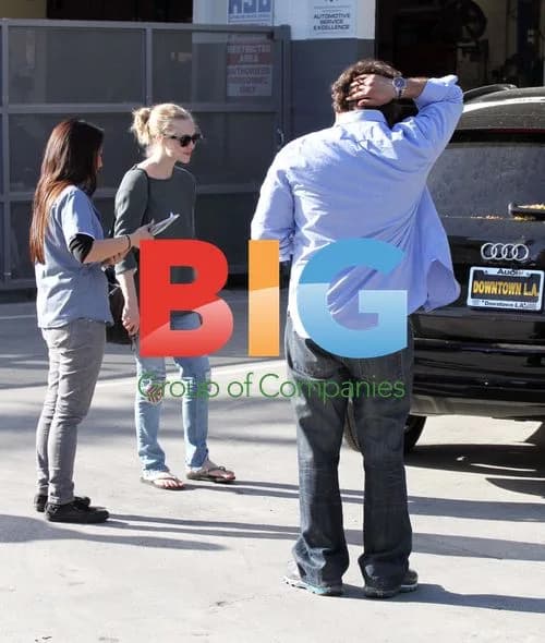 Amanda Seyfried Gets Audi Serviced