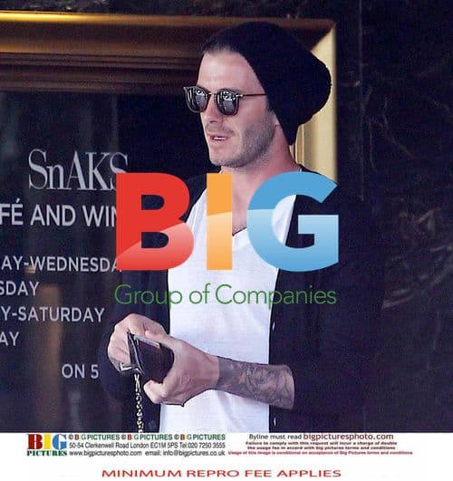 David Beckham and Son Brooklyn Shopping