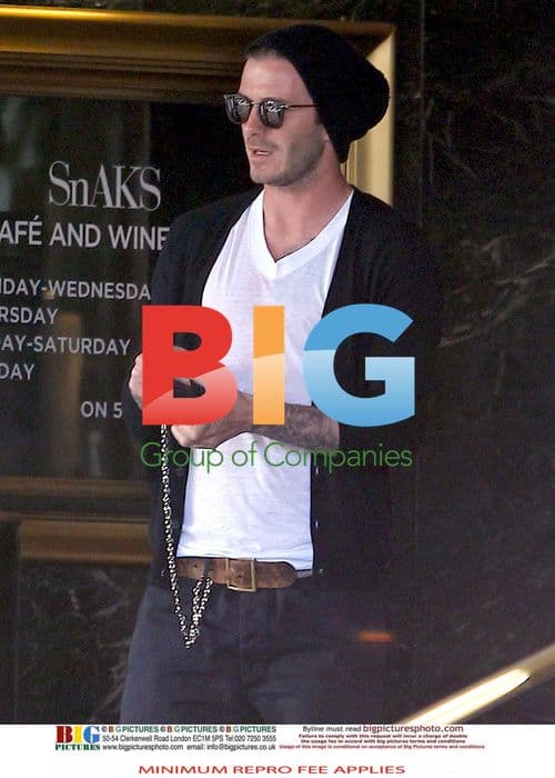 David Beckham and Brooklyn Shopping at Saks