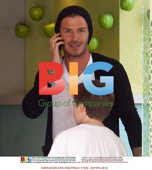 David Beckham and Brooklyn Shop at Saks Fifth Avenue