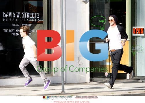 David Beckham and Brooklyn Shopping