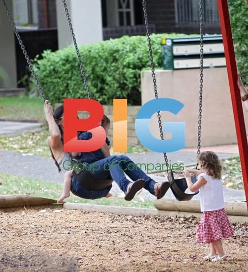 Erica Packer and Children at Park