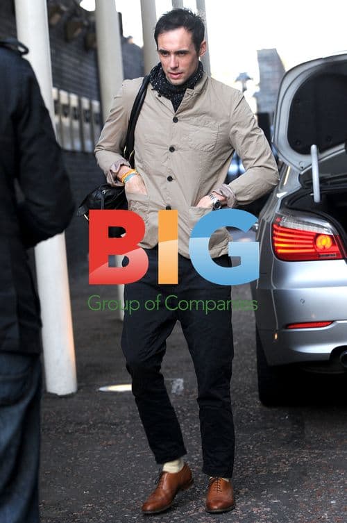 Celebs leaving 'Daybreak' in London