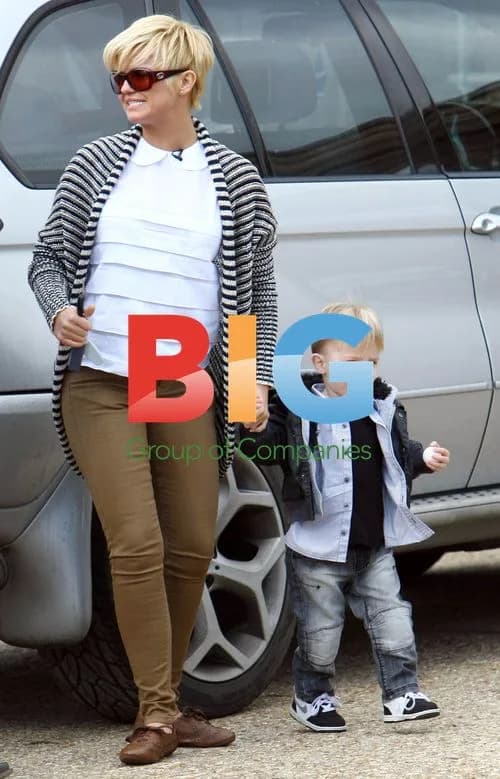 Kerry Katona at North Park Farm with Son
