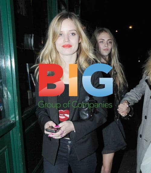 Models Cara Delevigne and Georgia Jagger Leaving The Box