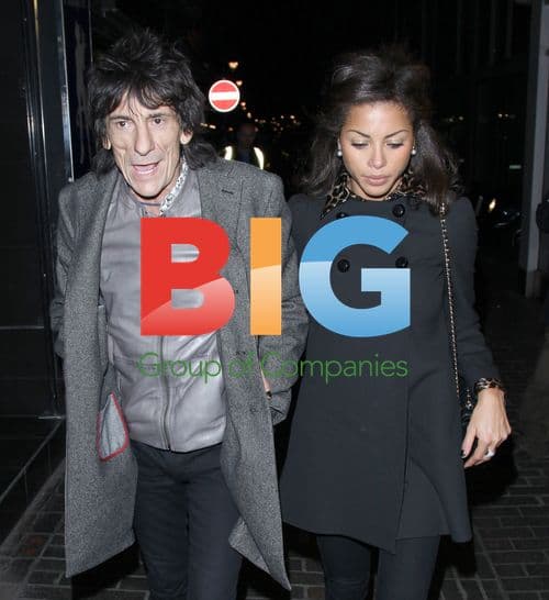 Ronnie Wood and Ana at The Box Club