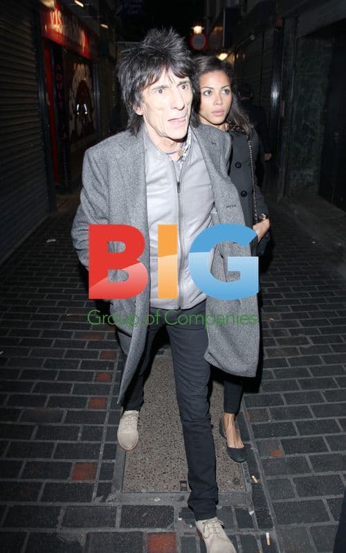 Ronnie Wood and Ana at The Box Club