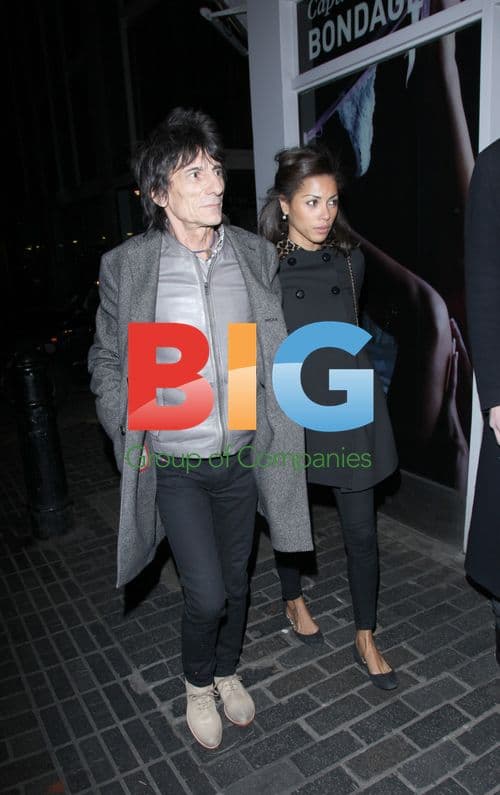 Ronnie Wood and Ana at The Box Club