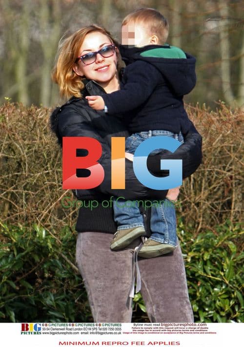 Charlotte Church and son shopping