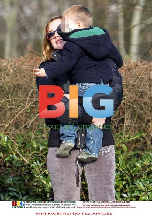 Charlotte Church and son shopping