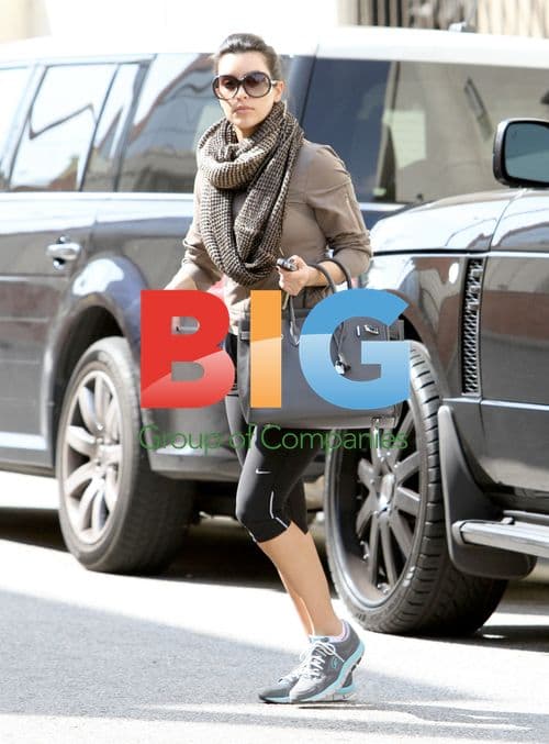 Kim Kardashian Arrives at Gym in Studio City