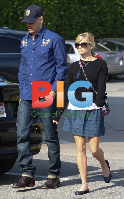 Reese Witherspoon and Jim Toth Leave Church