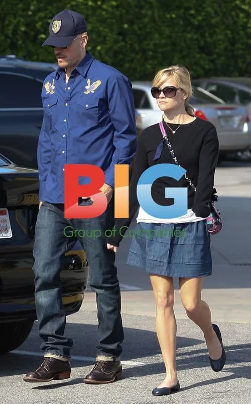 Reese Witherspoon and Jim Toth Leave Church