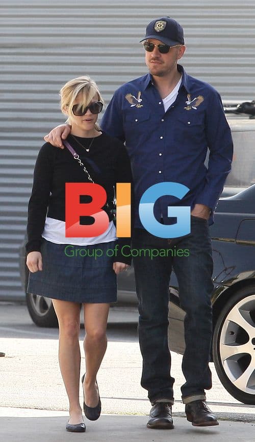 Reese Witherspoon and Jim Toth Leaving Church