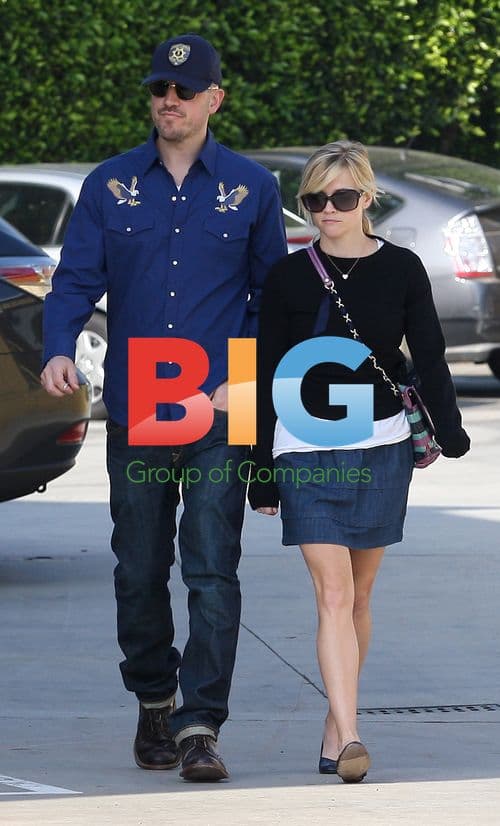 Reese Witherspoon and Jim Toth Leave Church