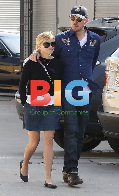 Reese Witherspoon and Jim Toth Leave Church