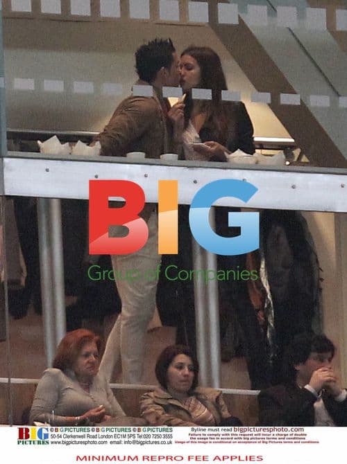 Cristiano Ronaldo and Irina Shayk at Stadium
