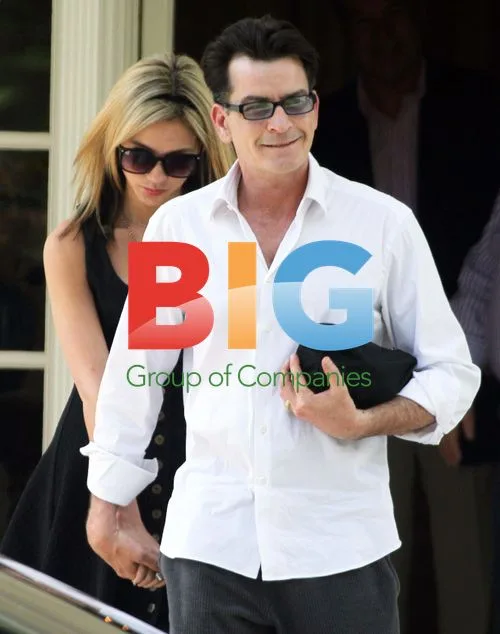 Charlie Sheen and Girlfriend Arrive in Maybach