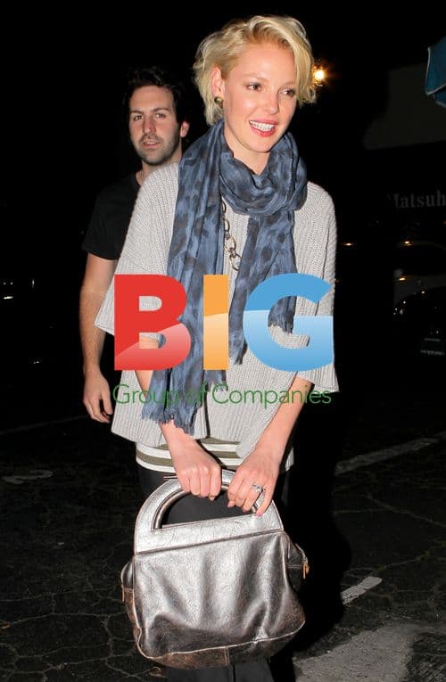 Katherine Heigl and Josh Kelley dining