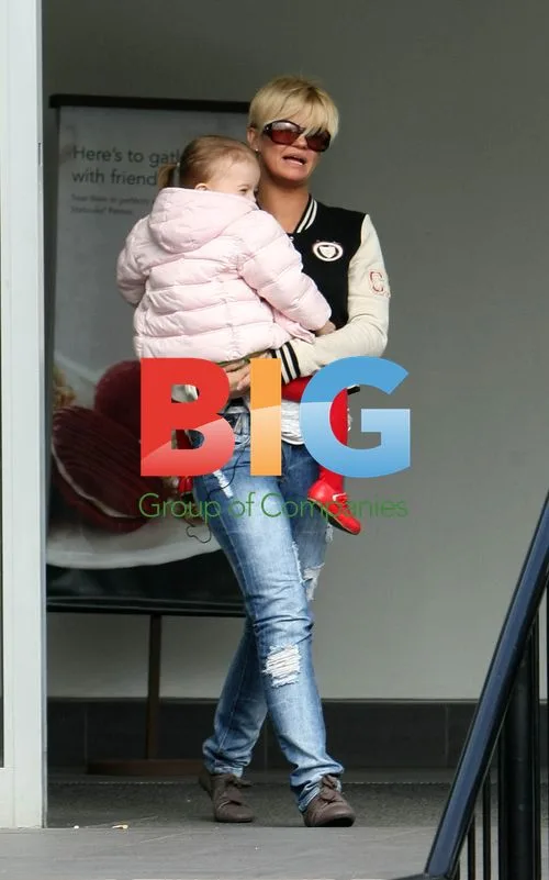 Kerry Katona visits Peppa Pig World