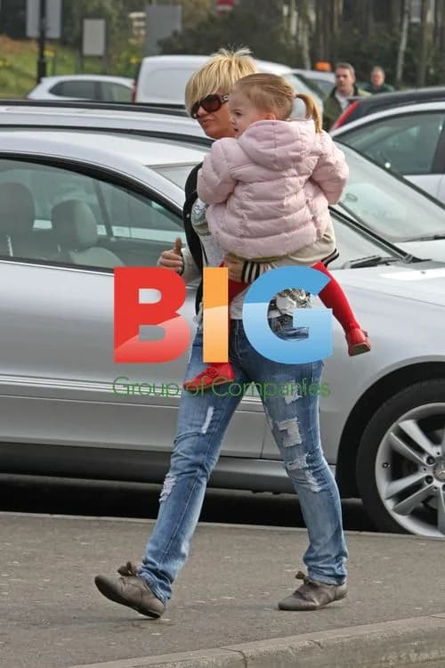 Kerry Katona visits Peppa Pig World