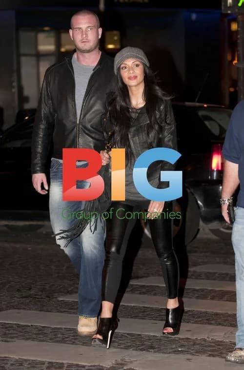 Nicole Scherzinger Leaves Le Fouquet's Paris