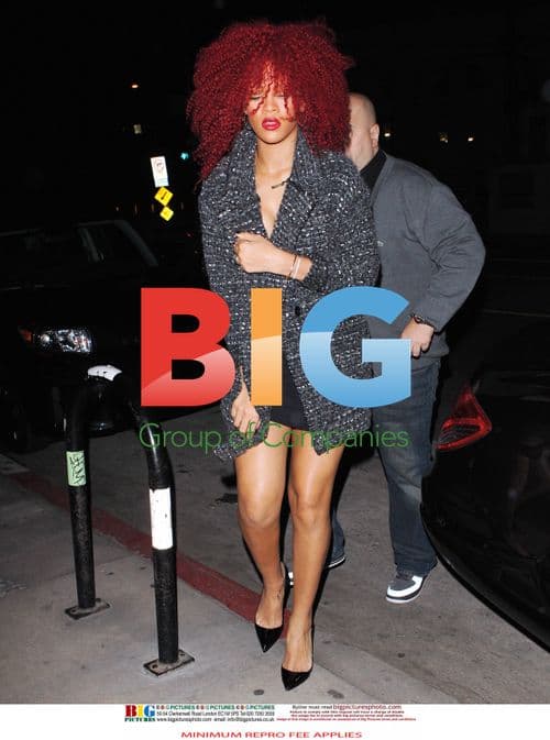 Rihanna Dines Out in Santa Monica