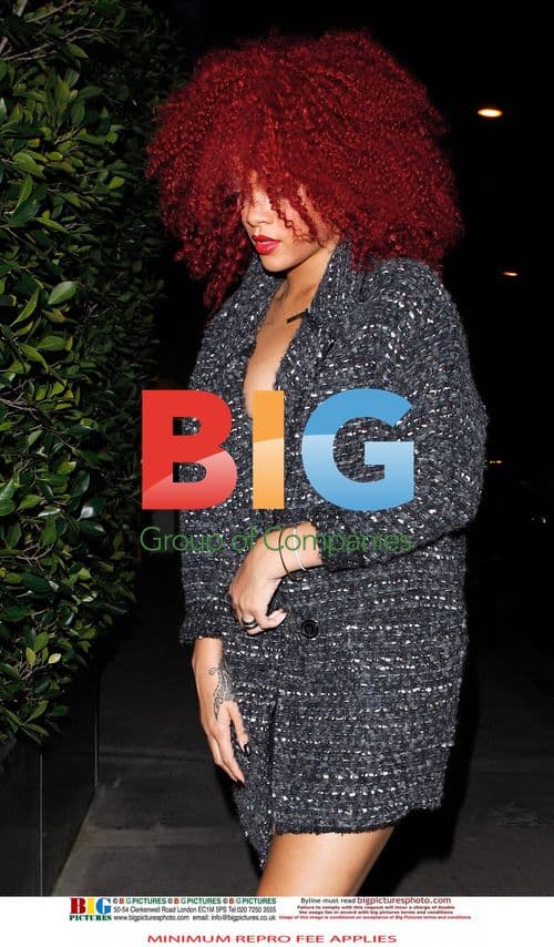 Rihanna Dining at Giorgio Baldi