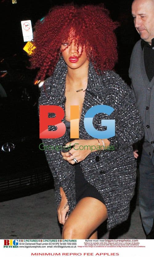 Rihanna Dines at Giorgio Baldi in Santa Monica