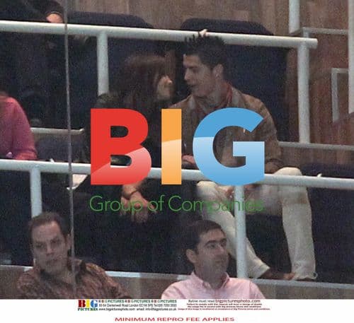 Ronaldo and Irina Shayk at Real Madrid Match