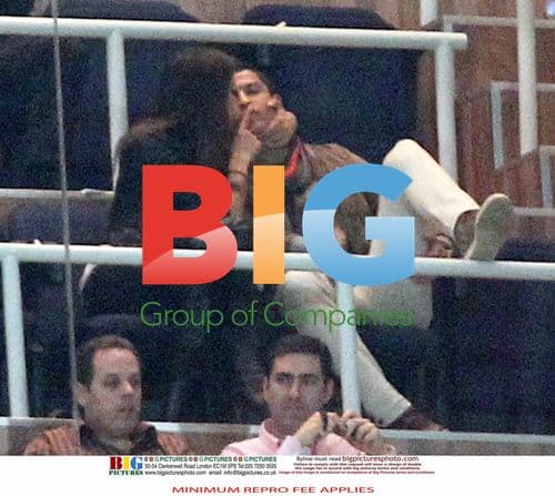 Ronaldo and Irina Shayk at Real Madrid match