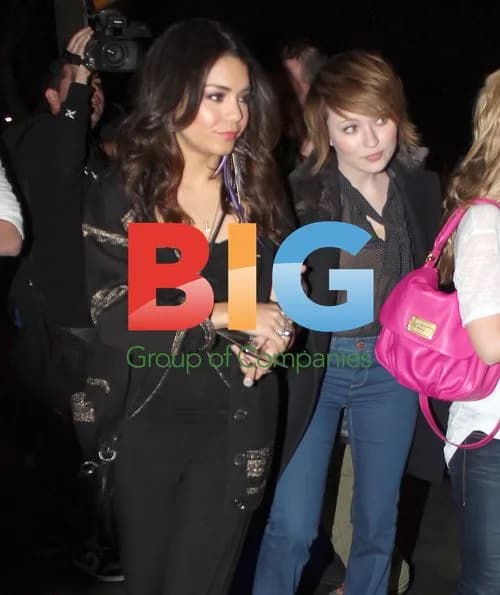 Vanessa Hudgens and Emily Browning Leaving Lakers Game