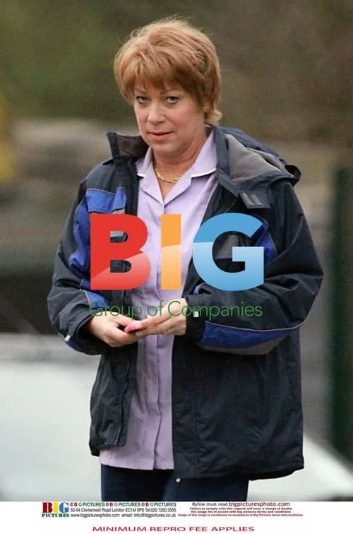 Denise Welch on Set
