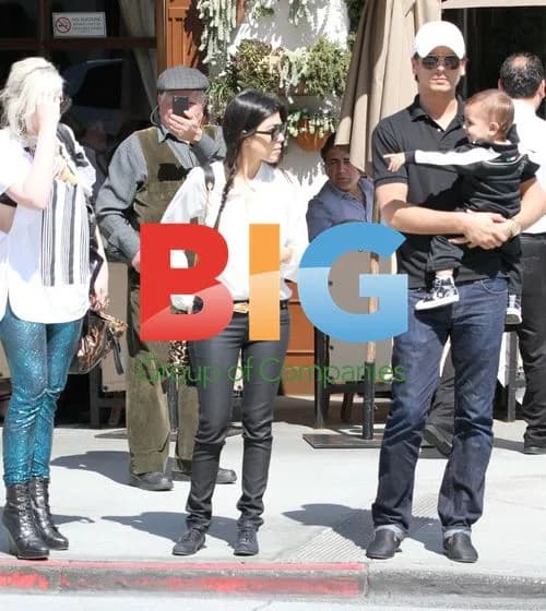 Kourtney Kardashian with Family in Beverly Hills