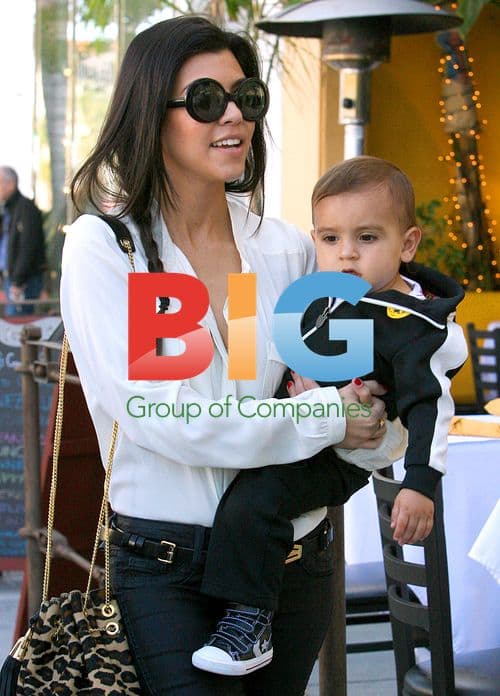 Kourtney, Mason, Scott Out to Lunch