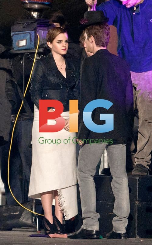 Emma Watson Filming Lancome Ad with Mario Testino