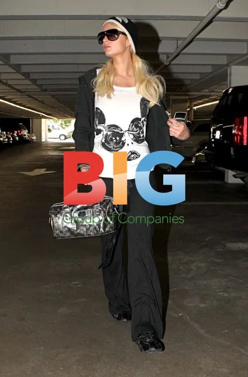 Paris Hilton in Beverly Hills Parking Garage