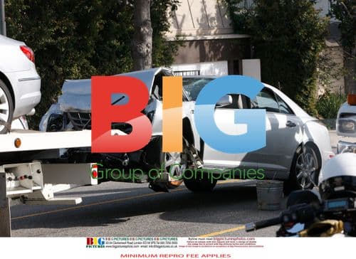 David Arquette Car Crash on Doheny Drive