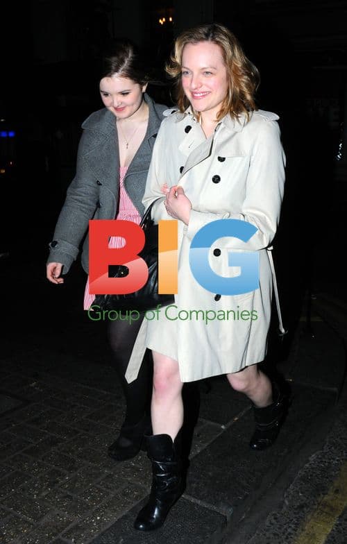 Elizabeth Moss Leaving London Club