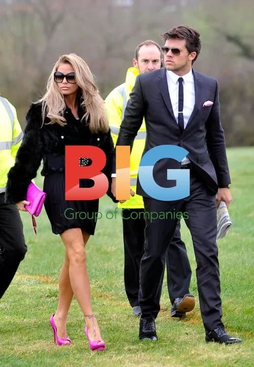 Katie Price and Leandro Penna at Cheltenham Festival