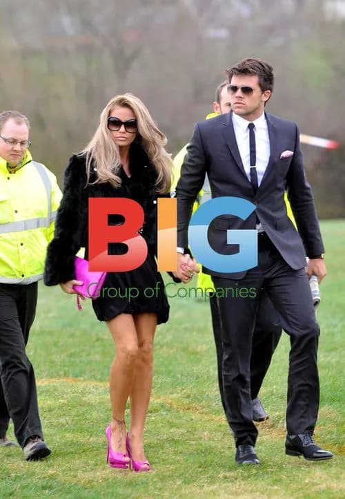 Katie Price and Leandro Penna at Cheltenham Festival