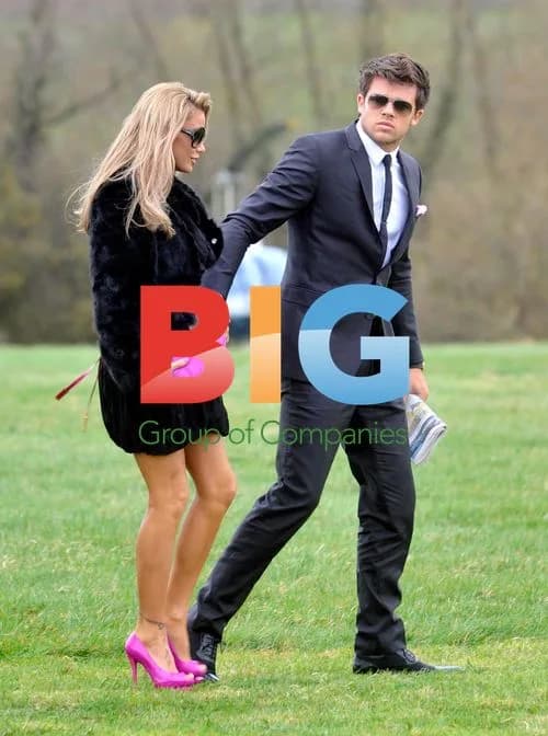 Katie Price and Leandro Penna at Cheltenham Festival