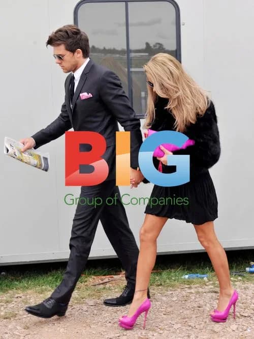 Katie Price with Leandro Penna at Cheltenham Festival