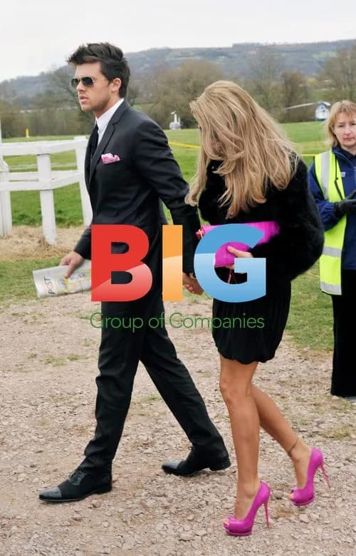 Katie Price and Leandro Penna at Cheltenham Festival