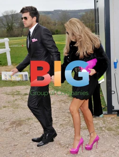Katie Price and Leandro Penna at Cheltenham Festival