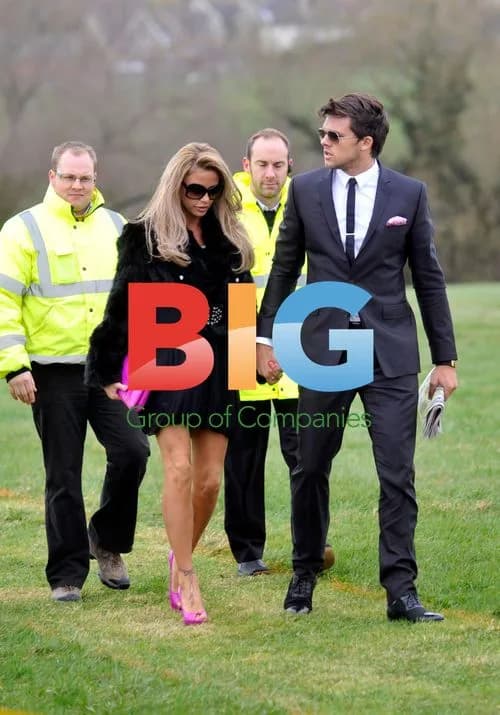 Katie Price and Leandro Penna at Cheltenham Festival