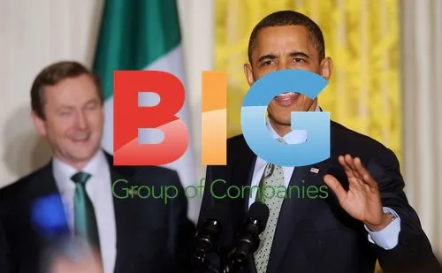 Obama and Irish PM at St. Patrick's Day Event