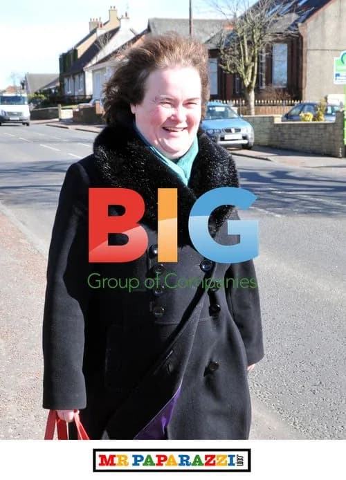 Susan Boyle Walks Near Home